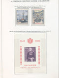 Monaco 1988/90 Sheets Art MNH on 16 Sides (Apx 75+Items) BL981