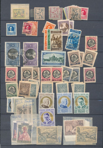 Vatican 1920s/60s M&U Collection Incl. Blocks Pope (Apx 250) BL972