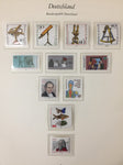 West Germany MNH Printed Pages Binder Collection (Apx 200) GM2583