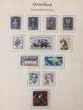 West Germany MNH Printed Pages Binder Collection (Apx 200) GM2583