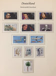West Germany MNH Printed Pages Binder Collection (Apx 200) GM2583