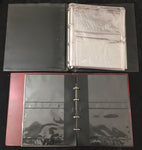 Albums Ring Cover Binders x 10 + Sleeves K911