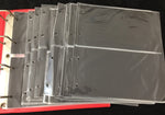 Albums Ring Cover Binders x 10 + Sleeves K911