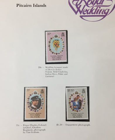 Lady Diana Royalty 1981 Wedding MNH+Sheets+Booklet Saints Pitcairn Offici. UK317