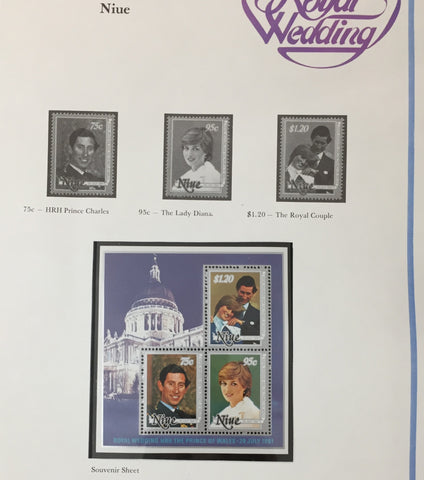 Lady Diana Royalty 1981 Wedding MNH+Sheets+Booklet Niue Penrhyn UK318