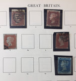 Great Britain 1841/1973 Windsor Album M&U Collection (Apx 250) GM2635
