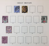 Great Britain 1841/1973 Windsor Album M&U Collection (Apx 250) GM2635